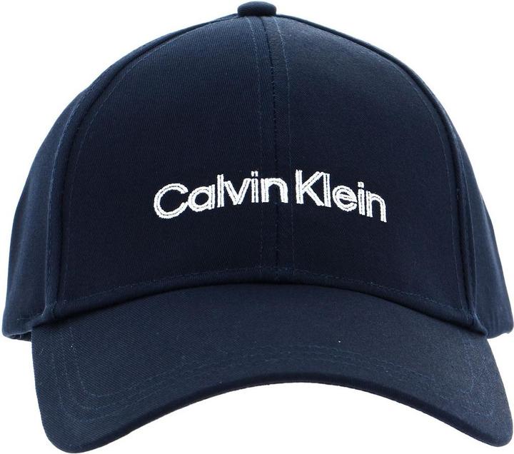 Image du produit Calvin Klein Hommes Double Line Embro Bb Baseball Cap, Ck Navy, Taille unique