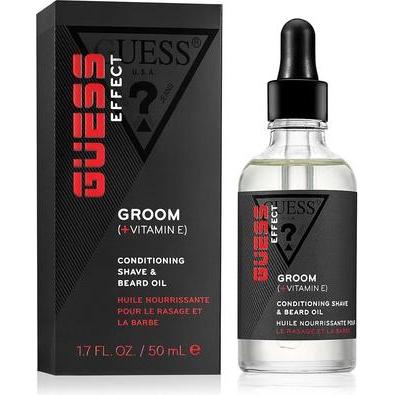 Guess, Rasierschaum + Rasiergel, Effect Boost Conditioning Shave and Beard Oil für Männer 1,7 oz
