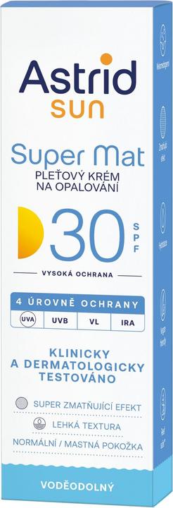 Produktbild Astrid Sunscreen Spf 30 Super Mat - 50 Ml (Sonnencreme, SPF 30, 50 ml)