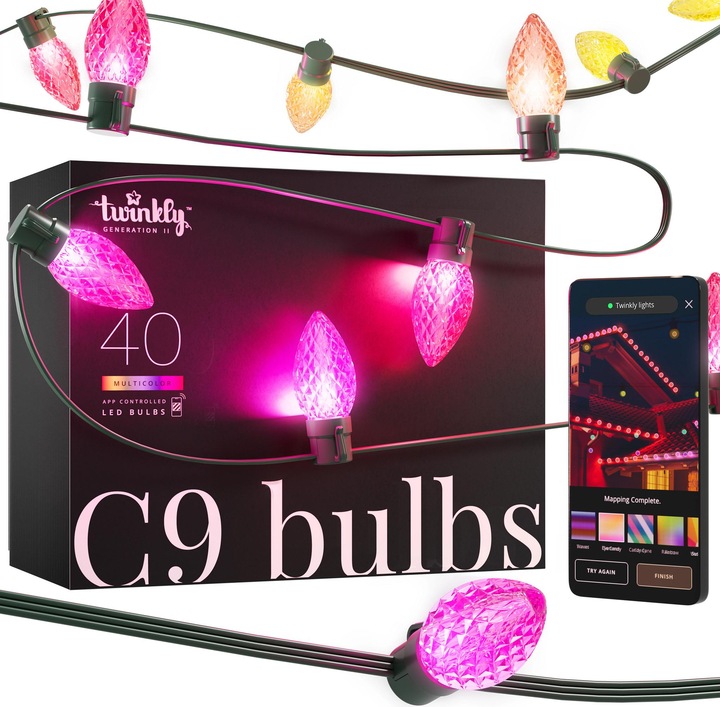 Immagine prodotto Twinkly Catena di luci C9 (12 m)