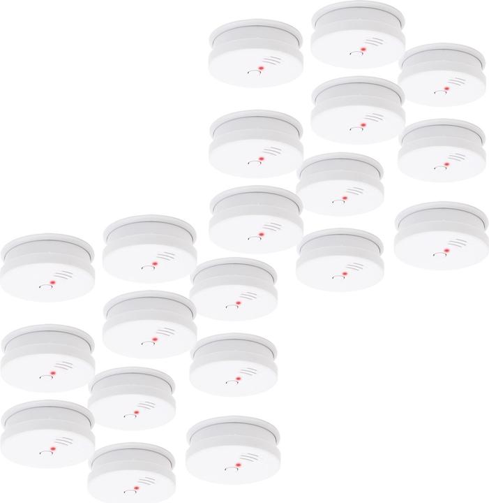 Produktbild Wiltec 20x Rauchmelder 9V Batterie 85dB Brandmelder Rauchwarnmelder EN 14604