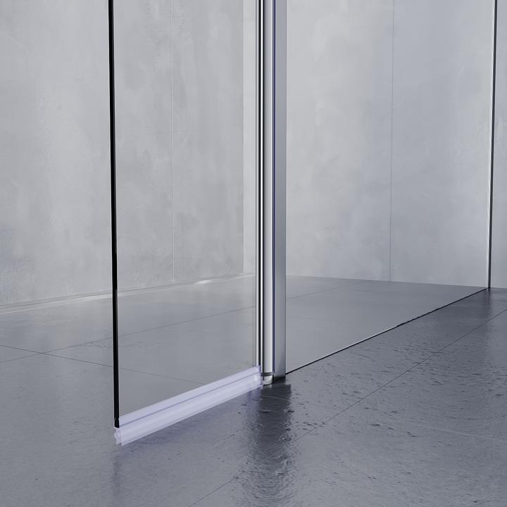 Produktbild SONNI Duschkabine duschwand 195 cm 80x30x195cm (100 cm, 120 cm, 195 cm)