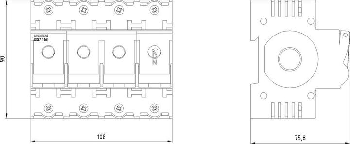 Produktbild Siemens MINIZEDLasttrennschalter Schubladentechnik