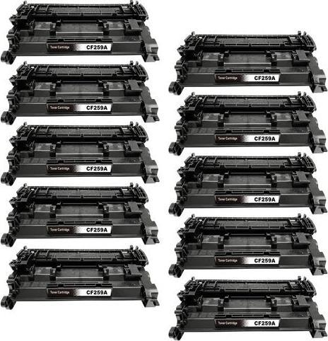 Actual product image Hermex Compatible HP 59A CF259A Toner black (with chip) Set of 10 (FC)