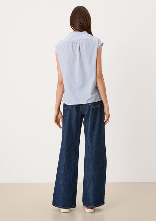 Produktbild S.Oliver Bluse Bluse mit Rundhalsausschnitt (M)