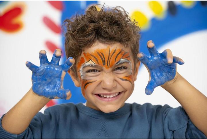 Actual product image Boti Natural face and finger paint in a tube - Multicoloured, 5 x 65 ml