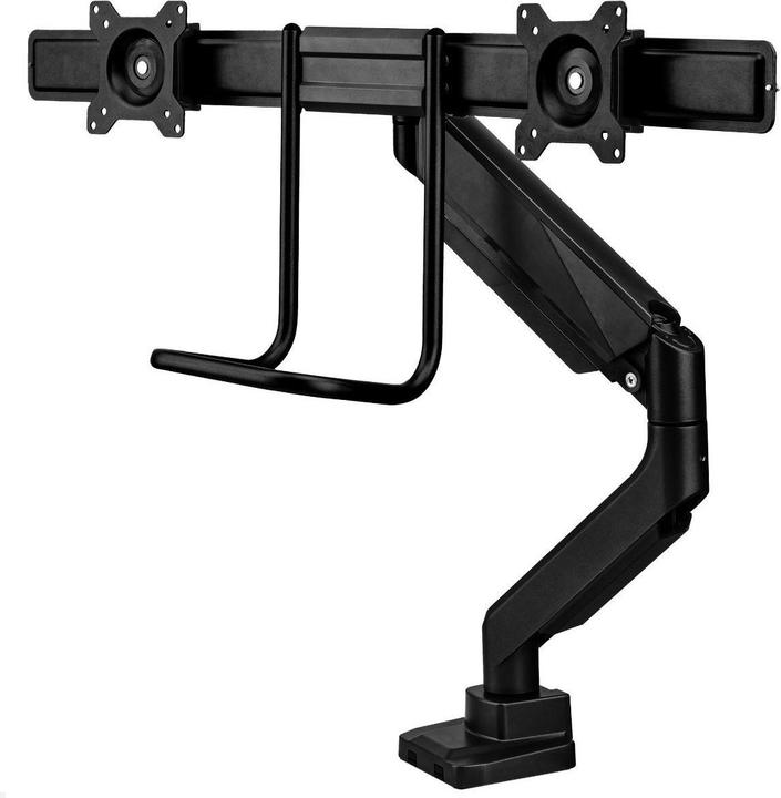 Fellowes Swing Dual Monitor Tischhalterung mit Crossbar und C-Klemme (100091431)... (Tavolo)