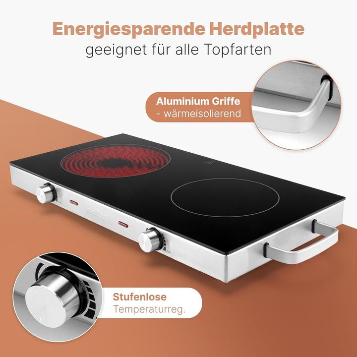 Image du produit Nenurodyta Proficook electric stove PC-DKP 1211 2 burners 2800W