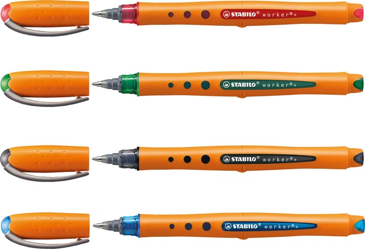 Produktbild STABILO worker+ Tintenroller (Blau, 1 x)