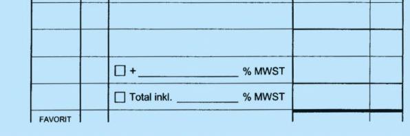 Produktbild Favorit Durchschreibebuch Rechnungen mit Selbstdurchschreibepapier (100 x)