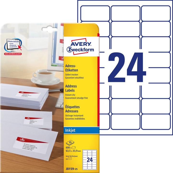 Produktbild Avery Adress-Etiketten