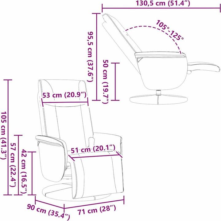 Actual product image vidaXL Massagesessel