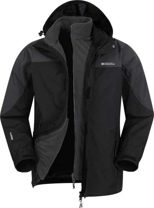 Actual product image Mountain Warehouse Mens Storm III 3 in 1 Waterproof Jacket (M)