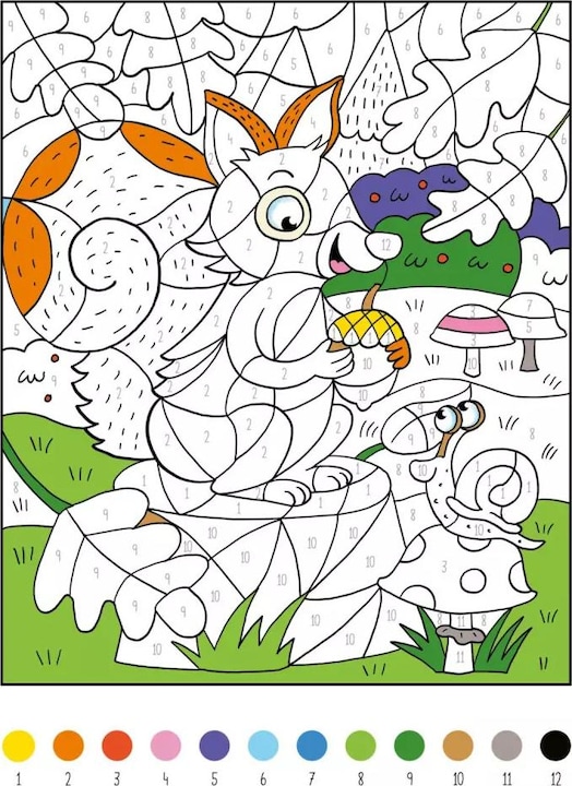 Actual product image My thick paint by numbers book animals