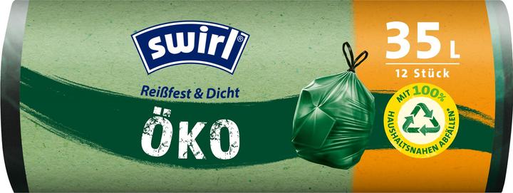 Swirl Bin liners eco drawstring 35l 8pcs (12 x, 35 l)