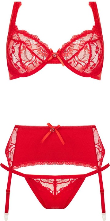 Produktbild Besired 3teiliges BHSet Marzia rot (S, M)