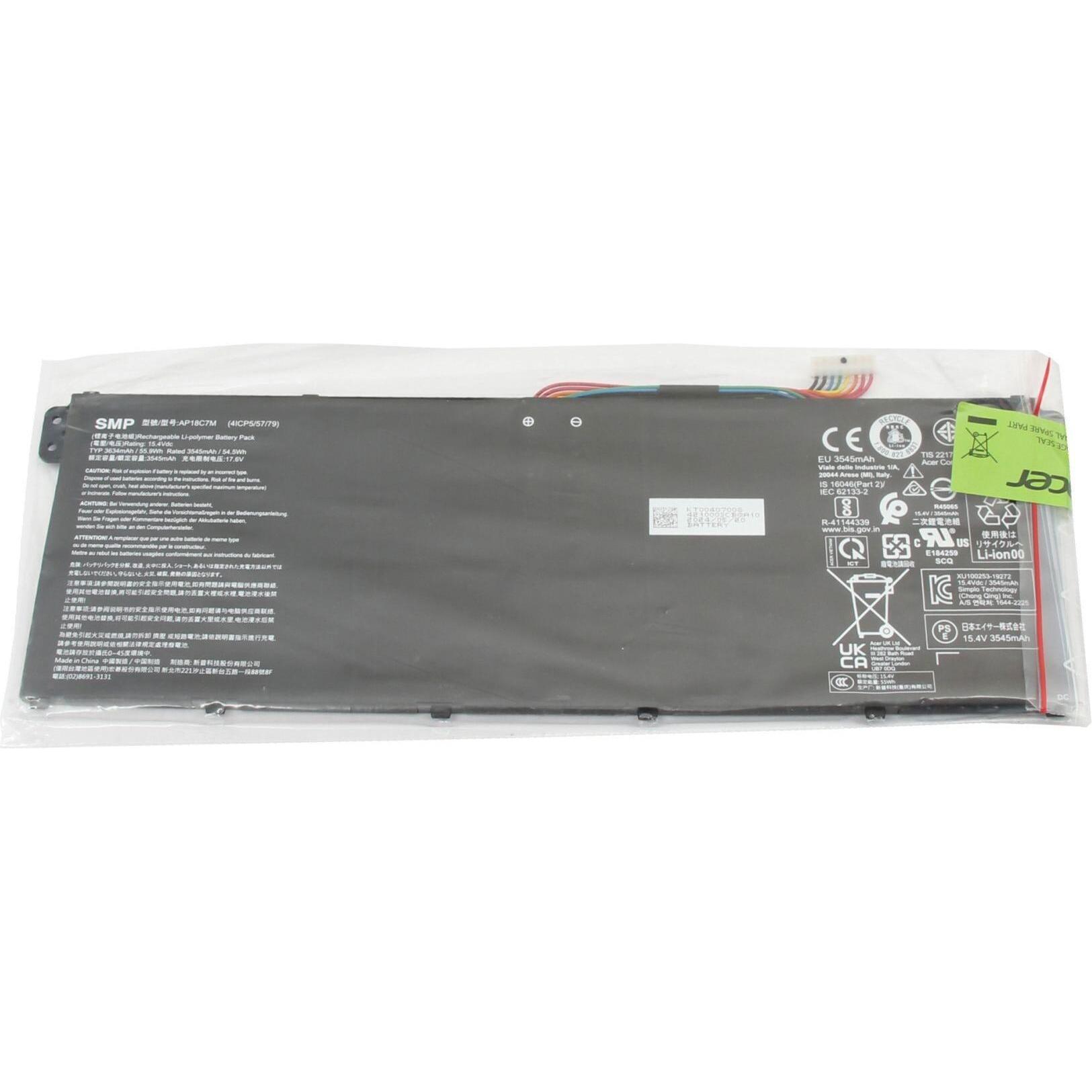 Acer AP18C (4 Zellen, 3545 mAh), Notebook Akku