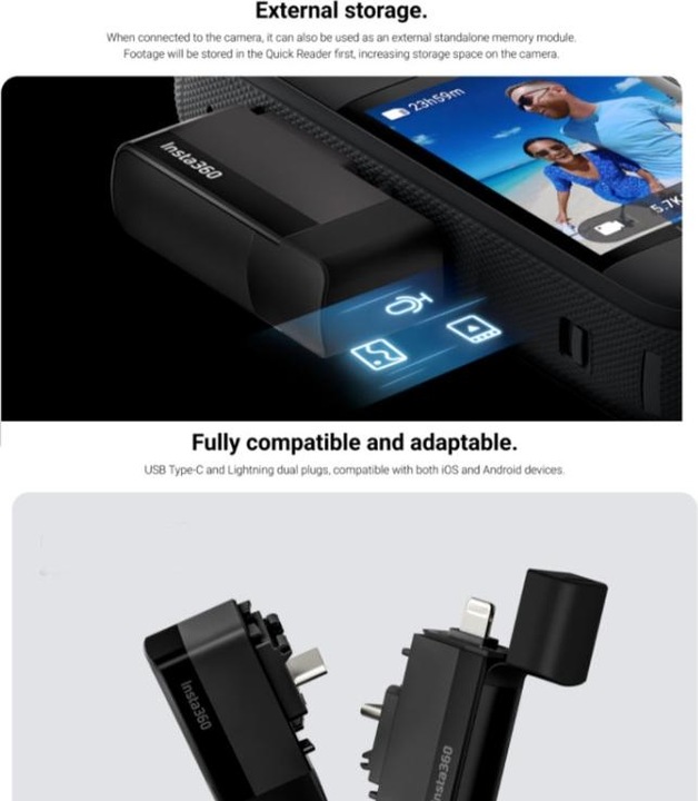 Actual product image Insta360 X3 Quick Reader (x3)