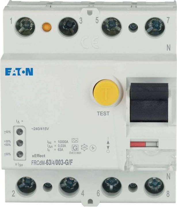 Actual product image Eaton RESIDUAL CURRENT DEVICE (FRCDM-63/4/003-G/F)
