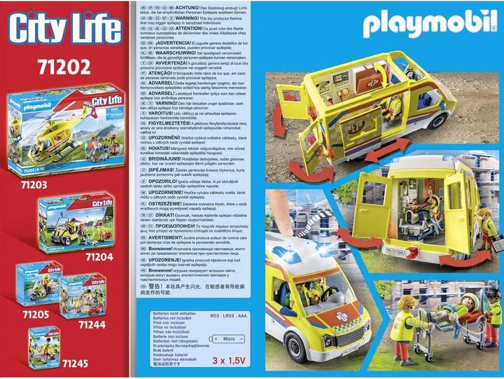 Produktbild Playmobil Rettungswagen mit Licht und Sound (71202, Playmobil City Life)