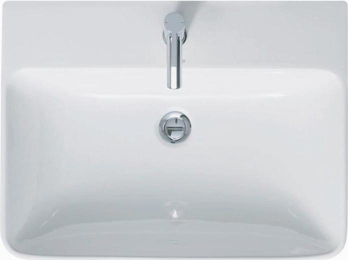 Image du produit Duravit Plan de toilette ME by Starck avec lavabo 550x440mm 1 robinetterie blanc (440 mm, 550 mm)