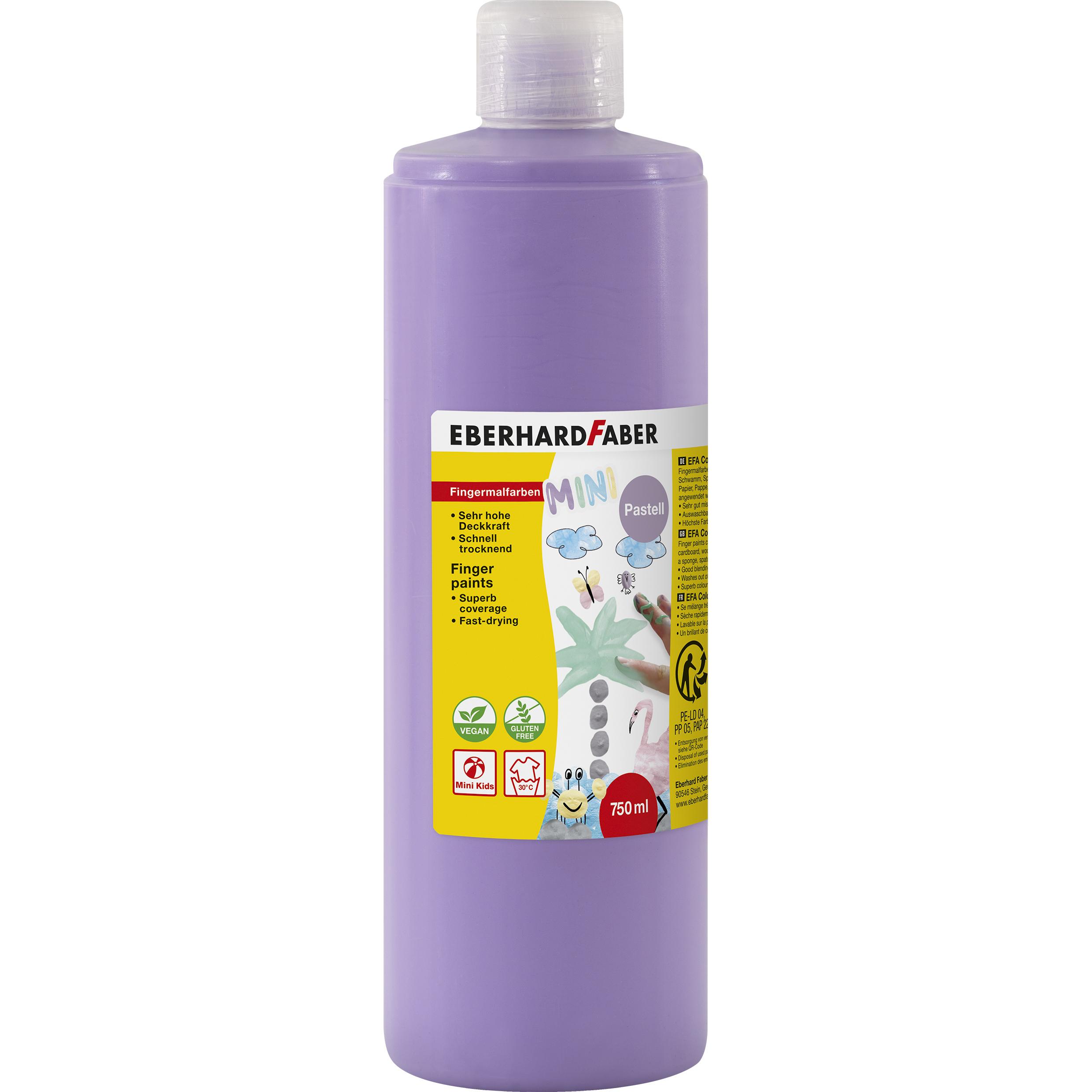 EberhardFaber, Künstlerfarbe + Bastelfarbe, EBERHARD FABER Fingerfarbe flieder 750,0 ml (Flieder, 750 ml)