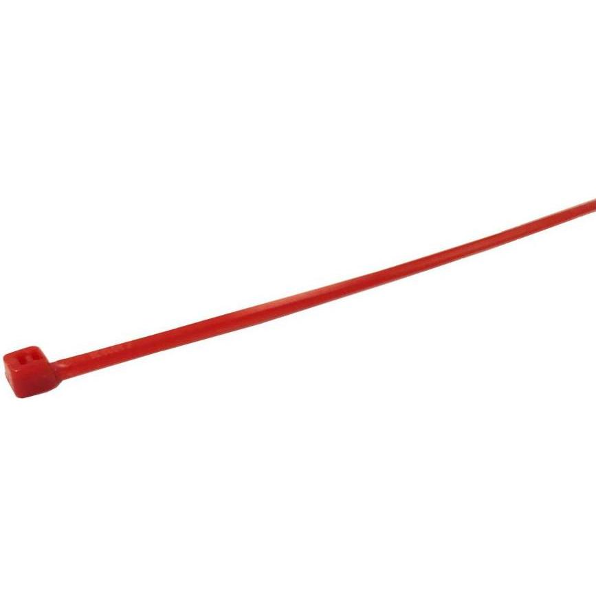 Rs Pro, Kabelbinder, Nylon 66 Kabelbinder Rot 4,8 mm x 385mm (Kunststoffkabelbinder, 385 mm, 100 Stk.)
