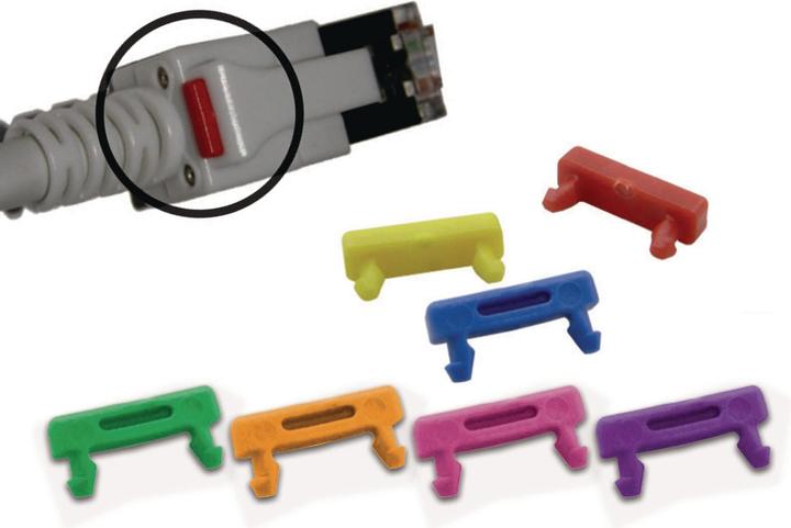 Immagine prodotto Wirewin Clip di colore del cavo patch LED: giallo (Accessori per cavi)