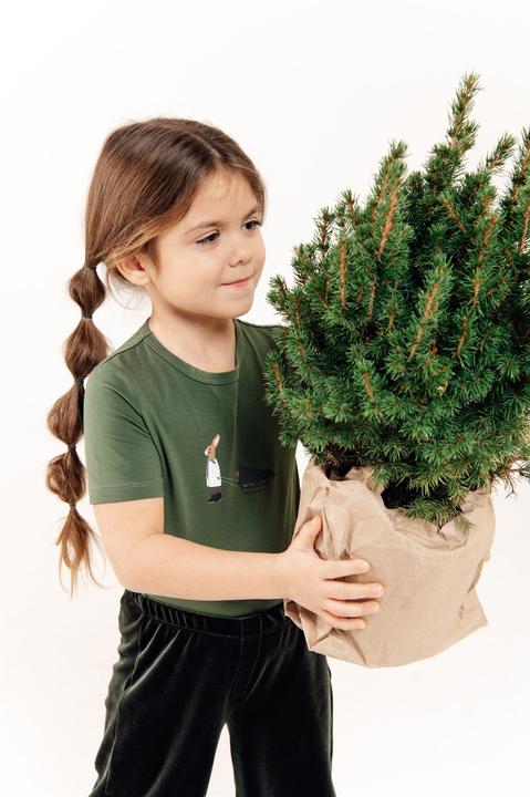 Produktbild Hebe T-shirt mit Häschen und Weihnachtsbaum (134, 140)