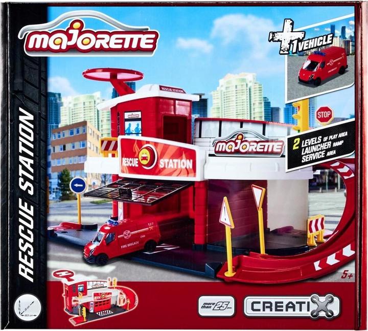 Actual product image Majorette Creatix Rescue Station + 1 vehicle
