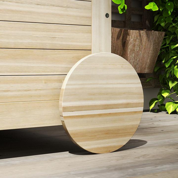 Produktbild Outsunny Auflagenbox Tannenholz Naturholz
