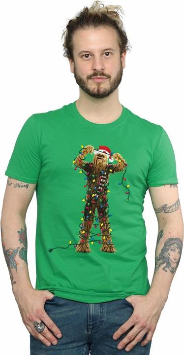 Produktbild Star Wars Chewbacca Christmas Lights TShirt (XXL)