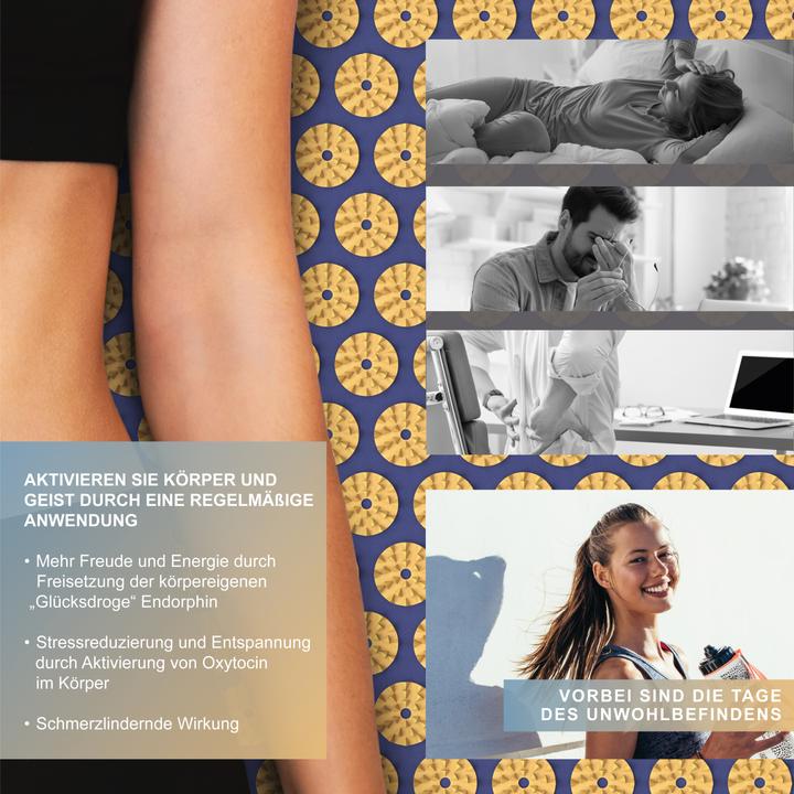 Actual product image Mybeo Akkupressurmatte für Massagen 74x42 cm, Kokosfaserfüllung, Tragetasche, bei Kopfschmerzen & Migräne