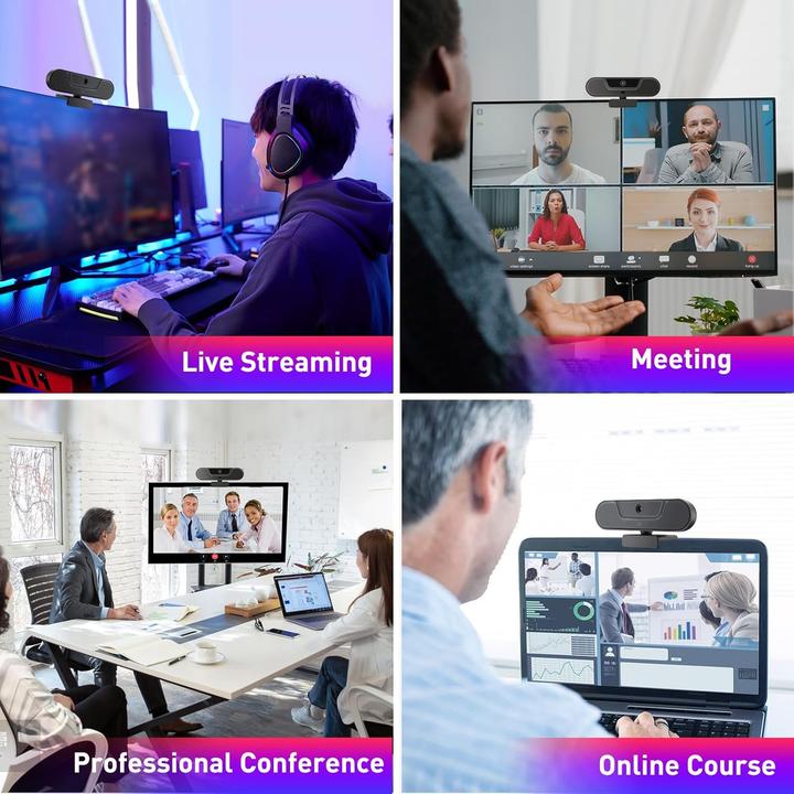 Actual product image Vizolink Webcam mit Mikrofon und Lautsprecher (8 Mpx)