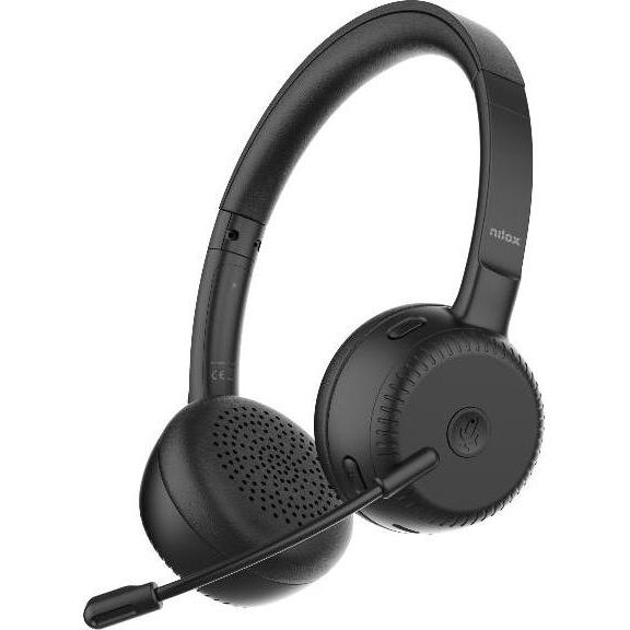 Nilox =>>Hphones Dualconnect Dongle USB-C (ANC, Senza fili), Cuffie, Nero