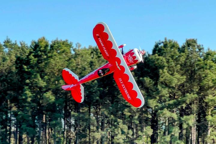 Actual product image Extremeflight-RC MUSCLE BIPLANE 200CC Red/White ONLY ON REQUEST! /only on request!