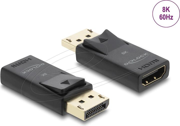 Actual product image Delock Aktiver DisplayPort 1.4 zu HDMI Adapter 8K mit HDR Fu (HDMI, 5 cm)