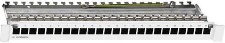 Produktbild Rutenbeck Patch Panel, 48,30cm (19"), CAT6A, 24xRJ45, Lichtgrau, PP-UM