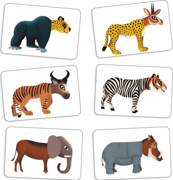 Actual product image Djeco Card game Anijumble (mult) (Czech, Dutch, English, French, German, Italian, Polish, Portuguese, Russian, Spanish)