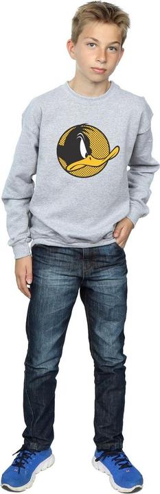 Actual product image Looney Tunes Boys Daffy Duck Dotted Profile Sweatshirt (140, 146)