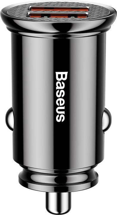 Baseus Circular Plastic A+C 30W PPS Car Charger Black