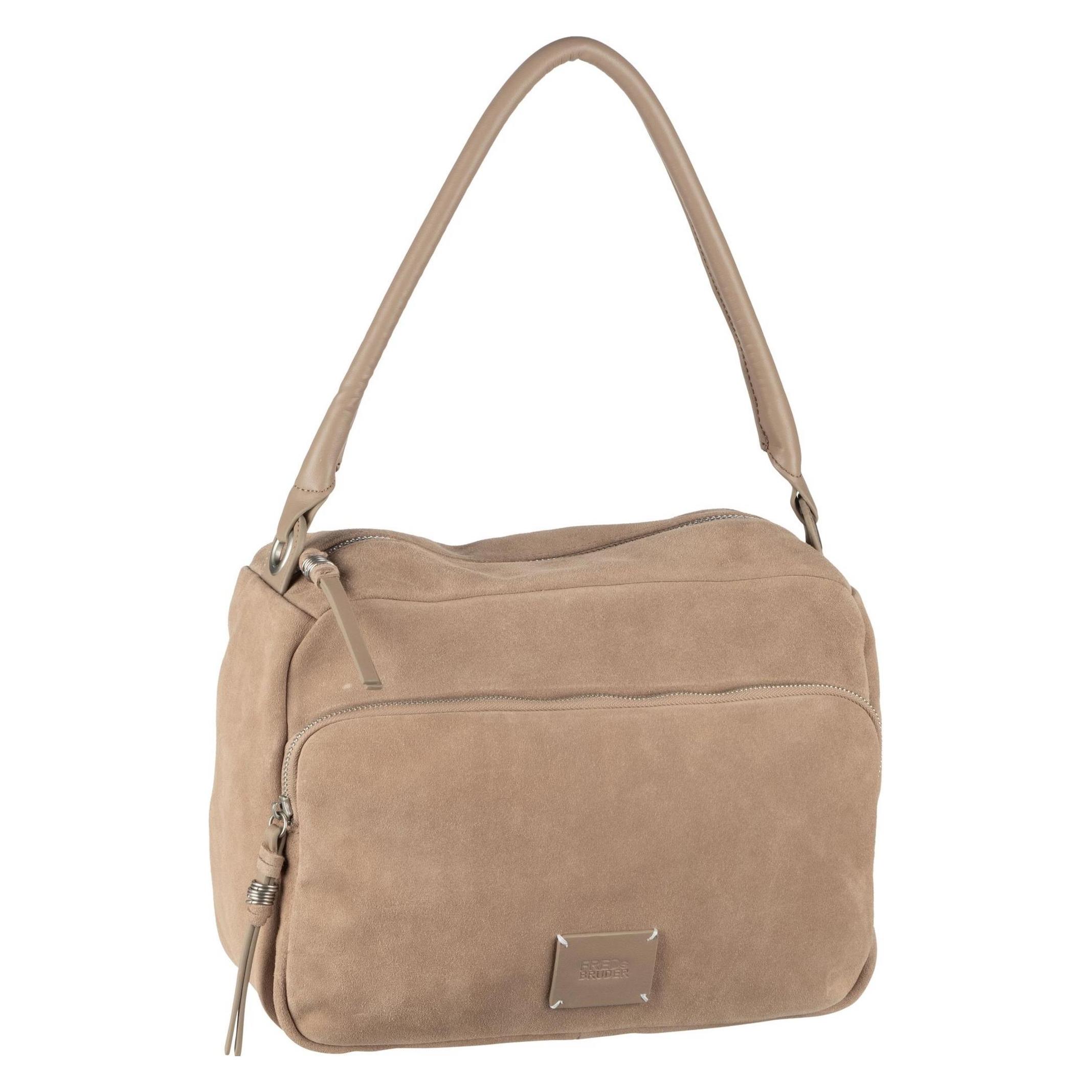 FredsBruder, Damen, Handtasche, Schultertasche Lucin Box Shoulderbag, Beige