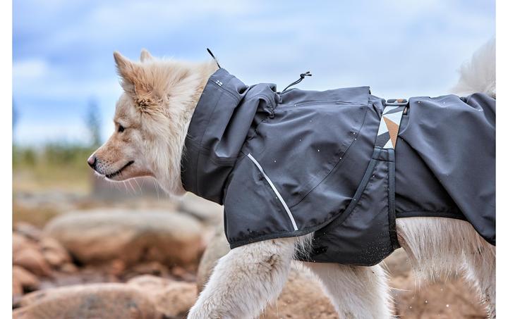 Actual product image Hurtta Mackintosh Mudventure Eco Dark grey, 35 cm (Dog raincoat)