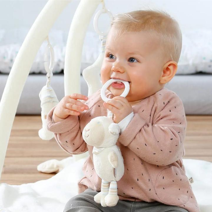 Actual product image Fehn Play bows & play blankets 3D activity blanket sheep - Baby Love + FREE onesie