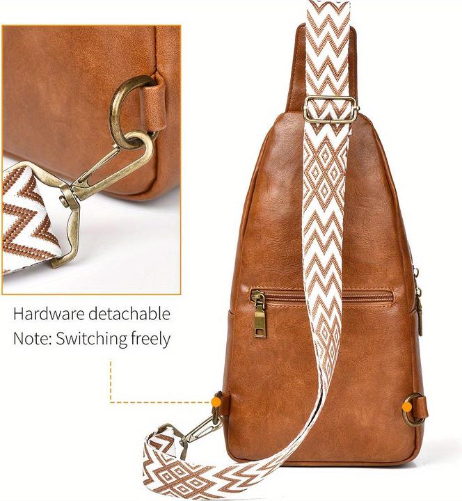 Produktbild Only-Bags.Store Leder Umhängetasche Set: PU-Material, wasserdicht, grosses Fassungsvermögen, geeignet für Studenten