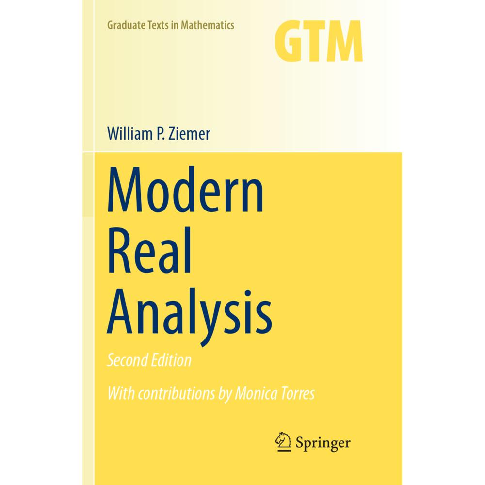 Modern Real Analysis, Fachbücher von William P. Ziemer