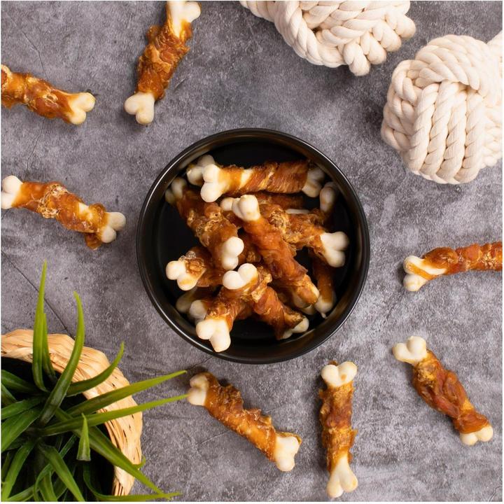 Actual product image Lyra Pet Calcium Bones with Chicken Breast Strips (Senior, Adult, Junior, 1 pcs., 1000 g)