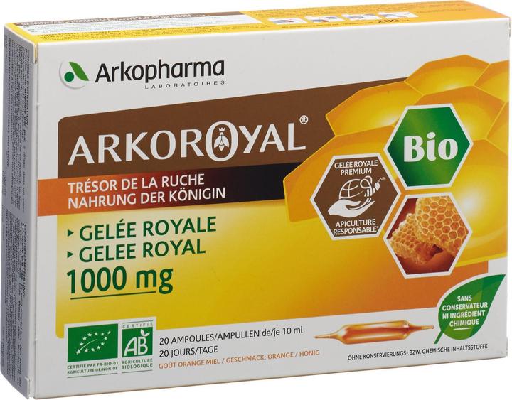 Immagine prodotto Arkopharma Arkoroyal Bio Gelée Royal 1000mg (20 Pezzo/i, Fiala, 385 g)