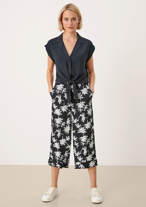 Produktbild s.Oliver Hose Relaxed: Culotte mit Muster (40)