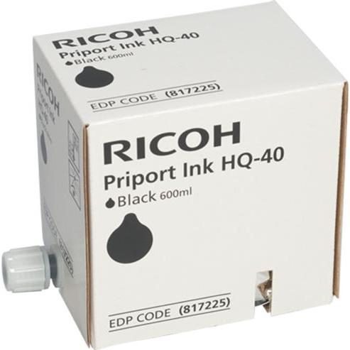 Thumbnail - RICOH, Druckerpatrone, HQ40 - 5er-Pack - 600 ml - Schwarz - Original (BK)